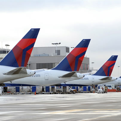 Delta airplane tails